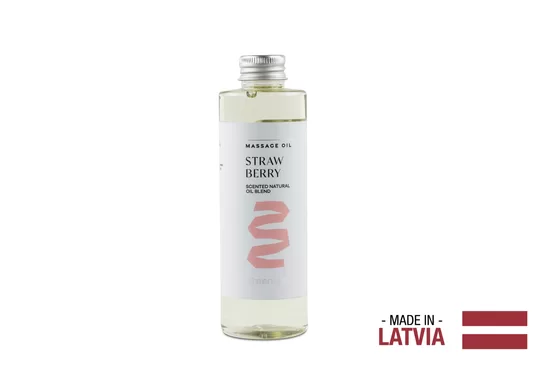 GREENUM Masāžas eļļa STRAWBERRY, 200 ml